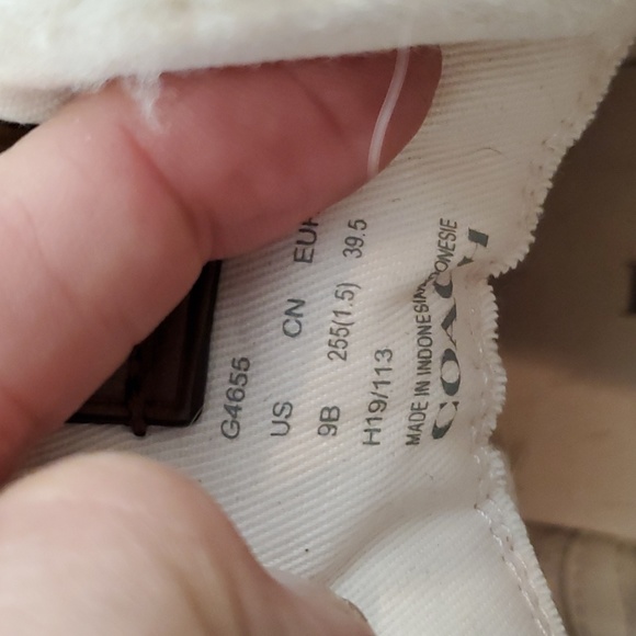 Coach high top wedge sneaker size 9B - Picture 6 of 7